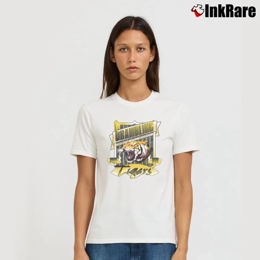 Women’s Tony Dorsett Grambling Tigers 1993 Signature T-Shirt in white | Soft, Flattering Fit