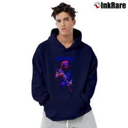 Men’s Tony Iommi Photo Rock Legend Pullover Hoodie in navy | Cozy, Durable, Modern Fit