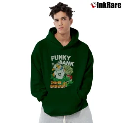 Men’s Tony The Tiger Band Rap Funky Dank Graphic Pullover Hoodie in forest green | Cozy, Durable, Modern Fit