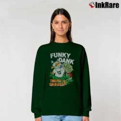 Women’s Tony The Tiger Band Rap Funky Dank Graphic Relaxed Sweatshirt in forest green | Soft, Laid-Back Vibe