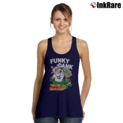 Women’s Tony The Tiger Band Rap Funky Dank Graphic Tank Top in navy | Lightweight, Movement-Friendly