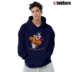 Men’s Tony The Tiger Cereal Character Pullover Hoodie in navy | Cozy, Durable, Modern Fit