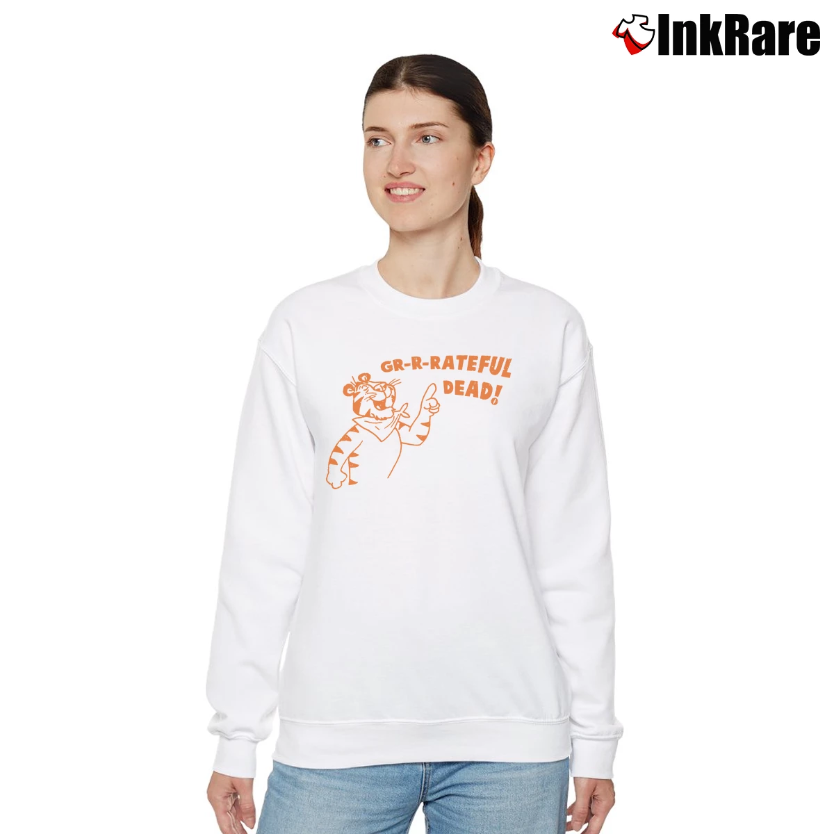 Tony The Tiger Grateful Dead Women’s Relaxed Sweatshirt in white – Cozy Casual Women’s Tony The Tiger Grateful Dead Relaxed Sweatshirt in white | Soft, Laid-Back Vibe