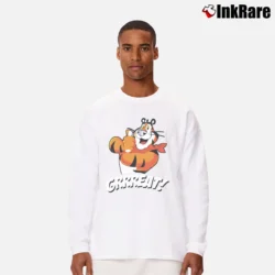 Men’s Tony The Tiger GRRRRREAT Long-Sleeve Shirt in white | Sleek, Lightweight, Year-Round Wear