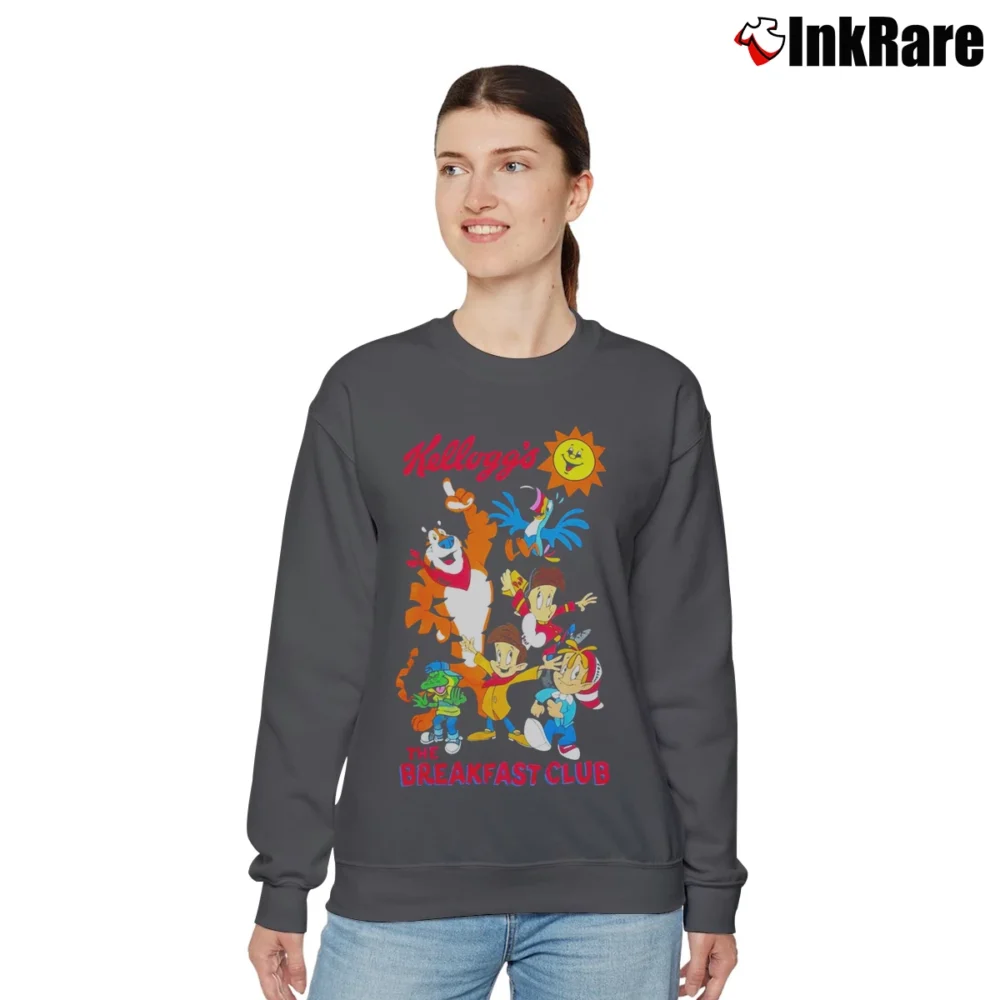 Women’s Tony The Tiger X Breakfast Club Cereal Relaxed Sweatshirt in charcoal | Soft, Laid-Back Vibe