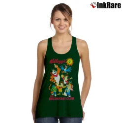 Women’s Tony The Tiger X Breakfast Club Cereal Tank Top in forest green | Lightweight, Movement-Friendly
