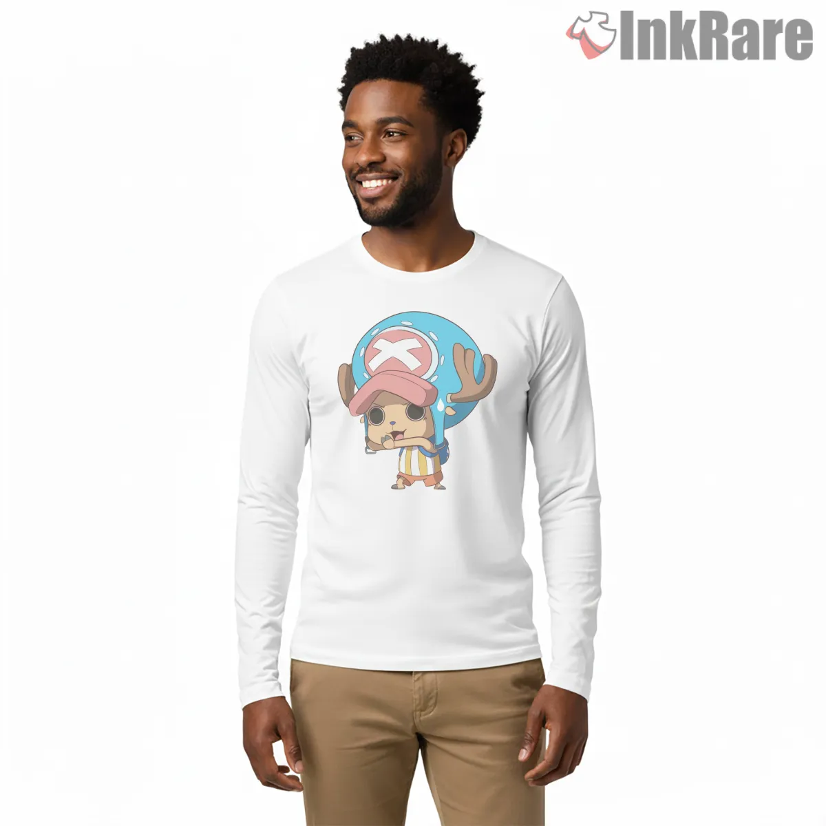 Tony Tony Chopper Cute Chibi Doctor Anime Shirt on white long sleeve shirt for men graphic tee