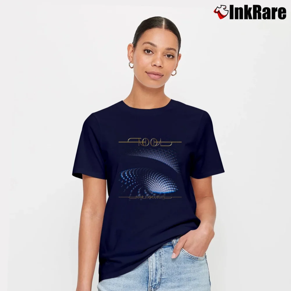 Women’s Tool Fear Inoculum Album Merch Signature T-Shirt in navy | Soft, Flattering Fit