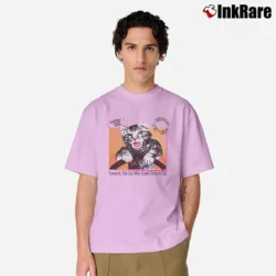 Men’s Toonces The Driving Cat Classic Classic T-Shirt in light pink | Soft, Breathable Everyday Wear