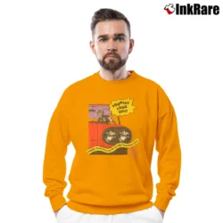 Men’s Toonces The Driving Cat SNL Classic 1991 Crewneck Sweatshirt in orange | Cozy Fabric, Clean Style