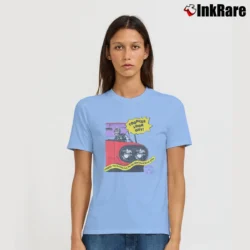 Women’s Toonces The Driving Cat SNL Classic 1991 Signature T-Shirt in light blue | Soft, Flattering Fit