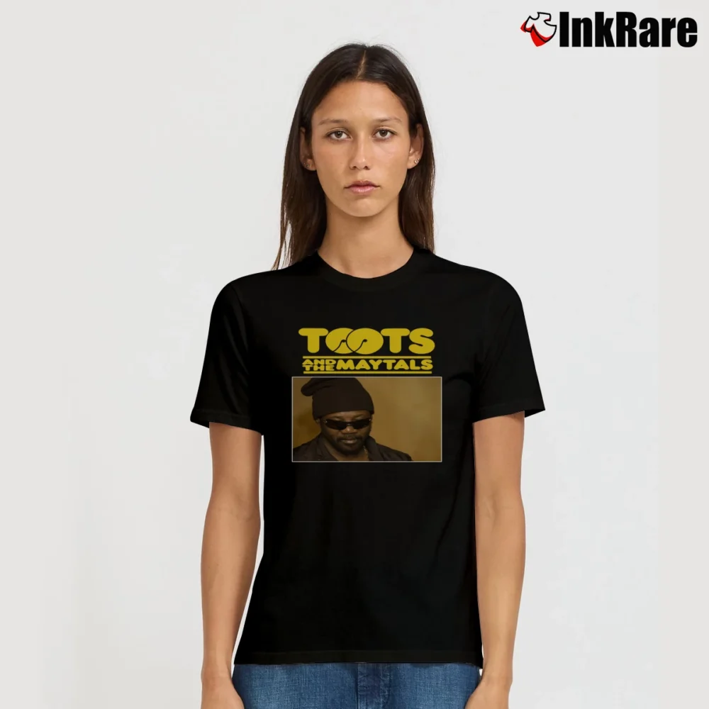 Women’s Toots And The Maytals Logo Music Signature T-Shirt in black | Soft, Flattering Fit