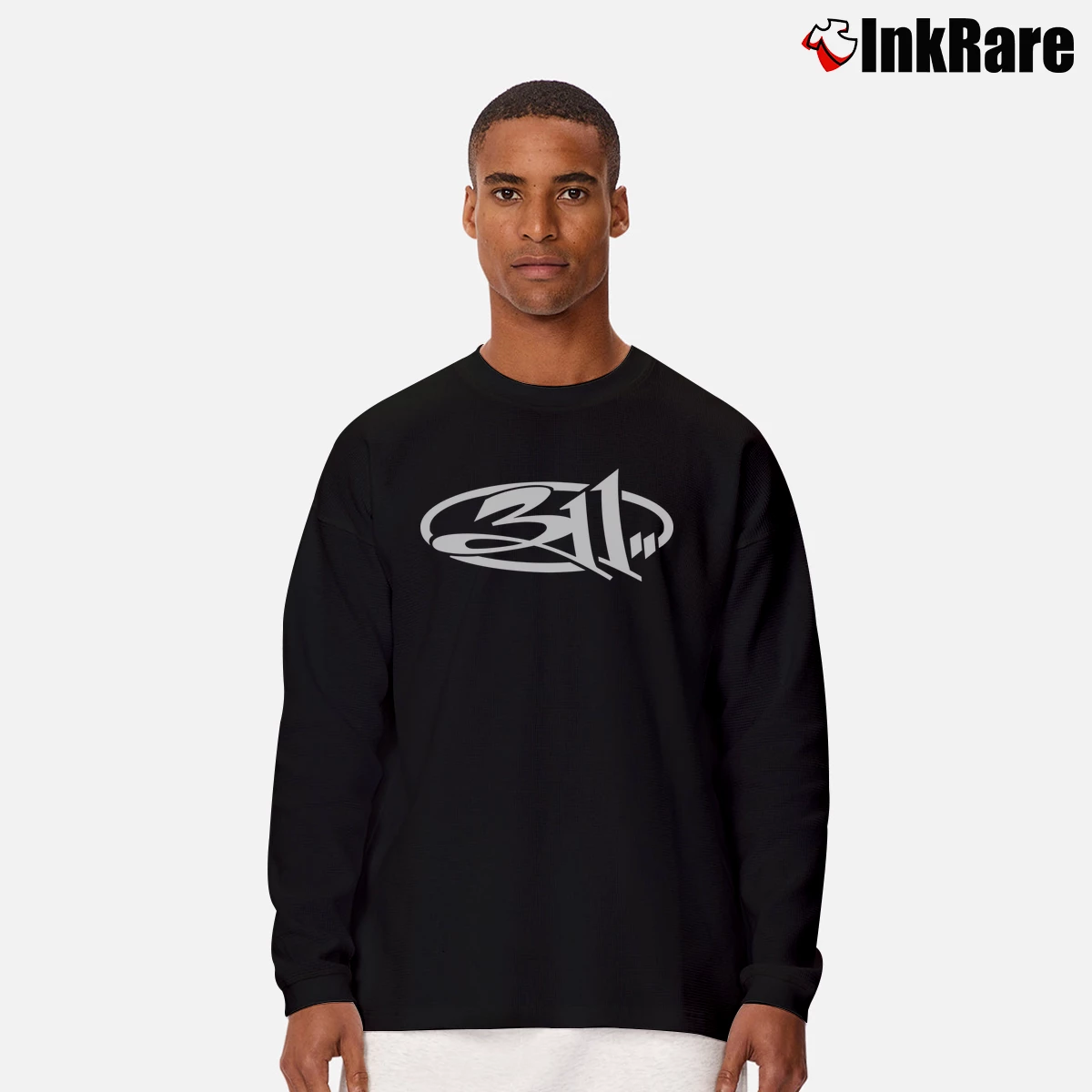 Men’s Top Band 311 Colorful Long-Sleeve Shirt in black | Sleek, Lightweight, Year-Round Wear