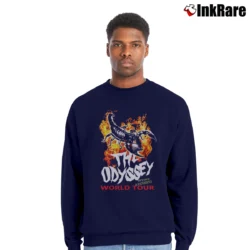 Men’s Topman Odyssey Graphic Crewneck Sweatshirt in navy | Cozy Fabric, Clean Style