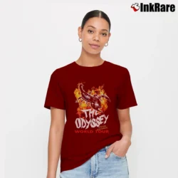 Women’s Topman Odyssey Graphic Signature T-Shirt in maroon | Soft, Flattering Fit