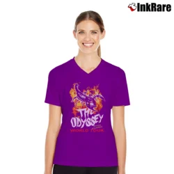 Women’s Topman Odyssey Graphic V-Neck Tee in purple | Chic Neckline, Soft Texture