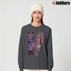 Women’s Toronto Raptors Crazy Mascot 90s NBA Graphic Long-Sleeve Top in charcoal | Sleek, Versatile, All-Season
