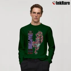 Men’s Toronto Raptors Crazy Mascot 90s NBA Graphic Long-Sleeve Shirt in forest green | Sleek, Lightweight, Year-Round Wear