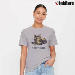 Women’s Tortitude Cat Feisty Tortoiseshell Kitty Signature T-Shirt in sport grey | Soft, Flattering Fit