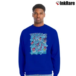 Men’s Totodile Pokemon Retro Custom Graphic Crewneck Sweatshirt in royal blue | Cozy Fabric, Clean Style