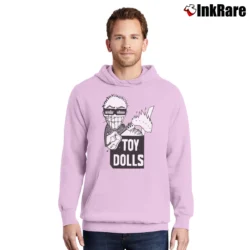 Men’s Toy Dolls Idle Gossip Punk Rock Pullover Hoodie in light pink | Cozy, Durable, Modern Fit