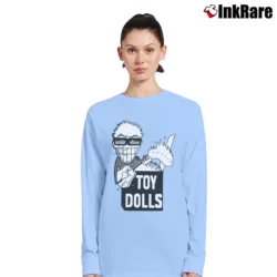 Women’s Toy Dolls Idle Gossip Punk Rock Long-Sleeve Top in light blue | Sleek, Versatile, All-Season