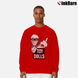 Men’s Toy Dolls Idle Gossip Punk Rock Long-Sleeve Shirt in red | Sleek, Lightweight, Year-Round Wear
