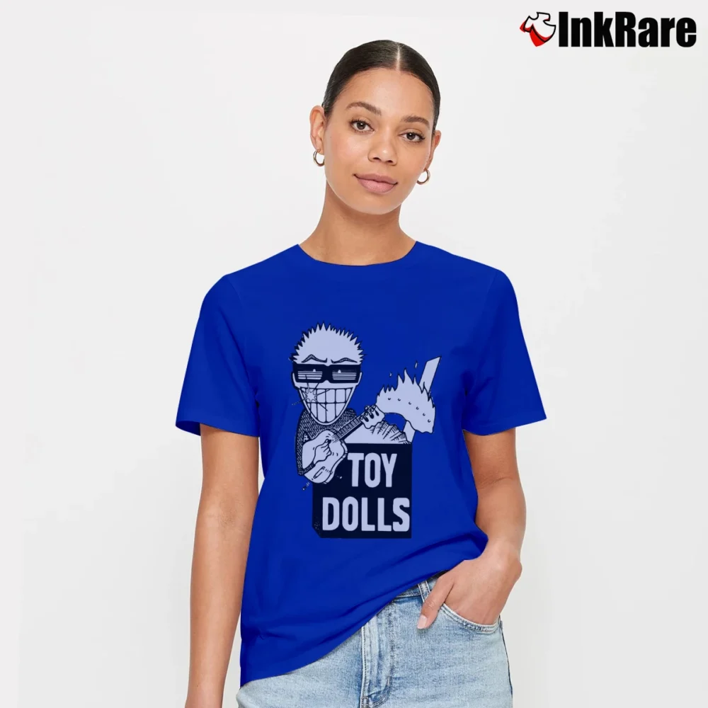 Women’s Toy Dolls Idle Gossip Punk Rock Signature T-Shirt in royal blue | Soft, Flattering Fit