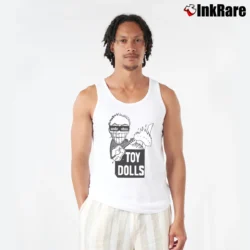 Men’s Toy Dolls Idle Gossip Punk Rock Tank Top in white | Breathable, Active-Friendly Design