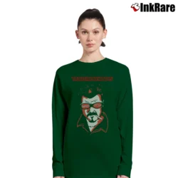 Women’s Trailer Park Boys Ricky Smokes Long-Sleeve Top in forest green | Sleek, Versatile, All-Season