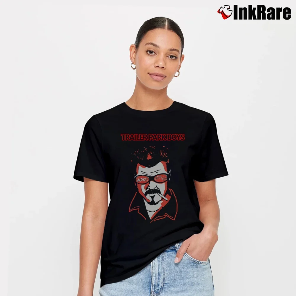 Women’s Trailer Park Boys Ricky Smokes Signature T-Shirt in black | Soft, Flattering Fit