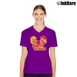 Women’s Trailer Park Phil Dirty V-Neck Tee in purple | Chic Neckline, Soft Texture