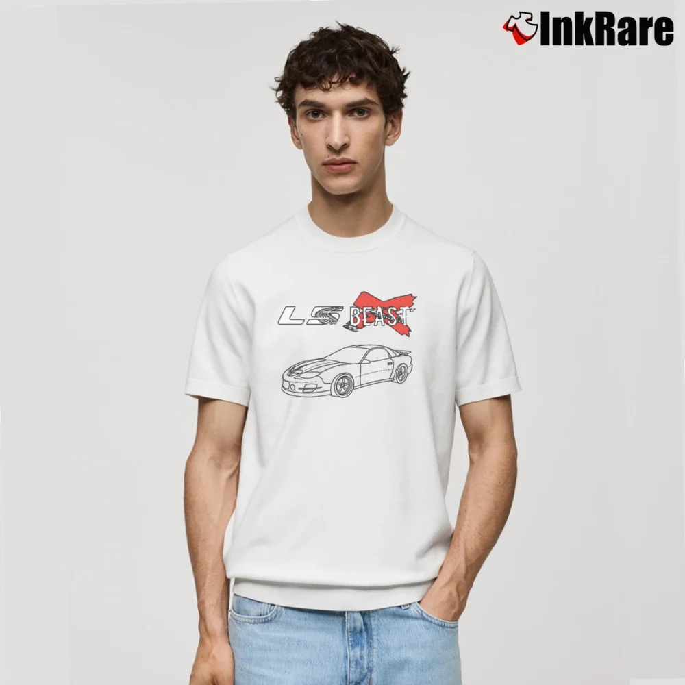 Men’s Trans Am LSX Muscle Car Graphic Classic T-Shirt in white | Soft, Breathable Everyday Wear