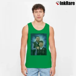 Men’s Travis Kelce Patrick Mahomes Stepbrothers Poster Tank Top in irish green | Breathable, Active-Friendly Design
