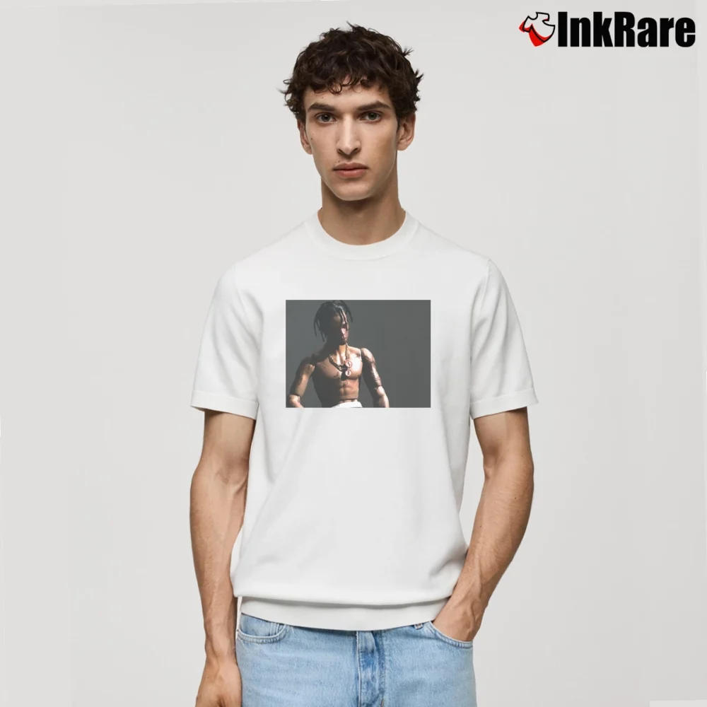 Men’s Travis Scott Rodeo Album Classic T-Shirt in white | Soft, Breathable Everyday Wear