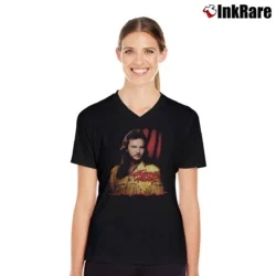 Women’s Travis Tritt Country Music V-Neck Tee in black | Chic Neckline, Soft Texture