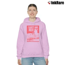 Women’s Treaty Oak Revival 2024 Tour Cozy Hoodie in light pink | Warm, Structured, Stylish