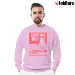 Men’s Treaty Oak Revival 2024 Tour Crewneck Sweatshirt in light pink | Cozy Fabric, Clean Style