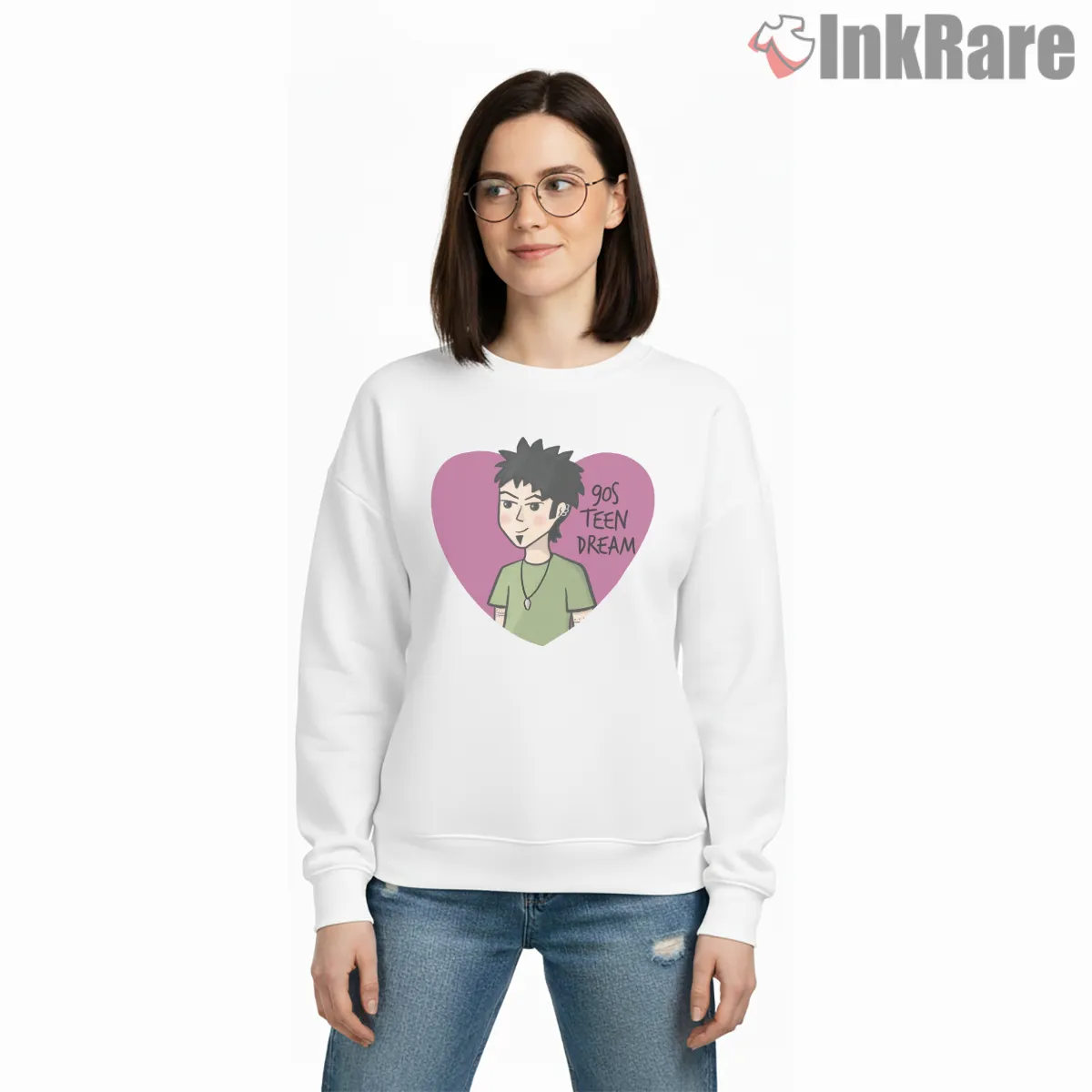 Trent Lane 90s Teen Dream Heart Graphic Shirt on graphic shirt for women graphic tee