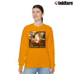 Women’s Trina Da Baddest Hip Hop Rap Relaxed Sweatshirt in orange | Soft, Laid-Back Vibe