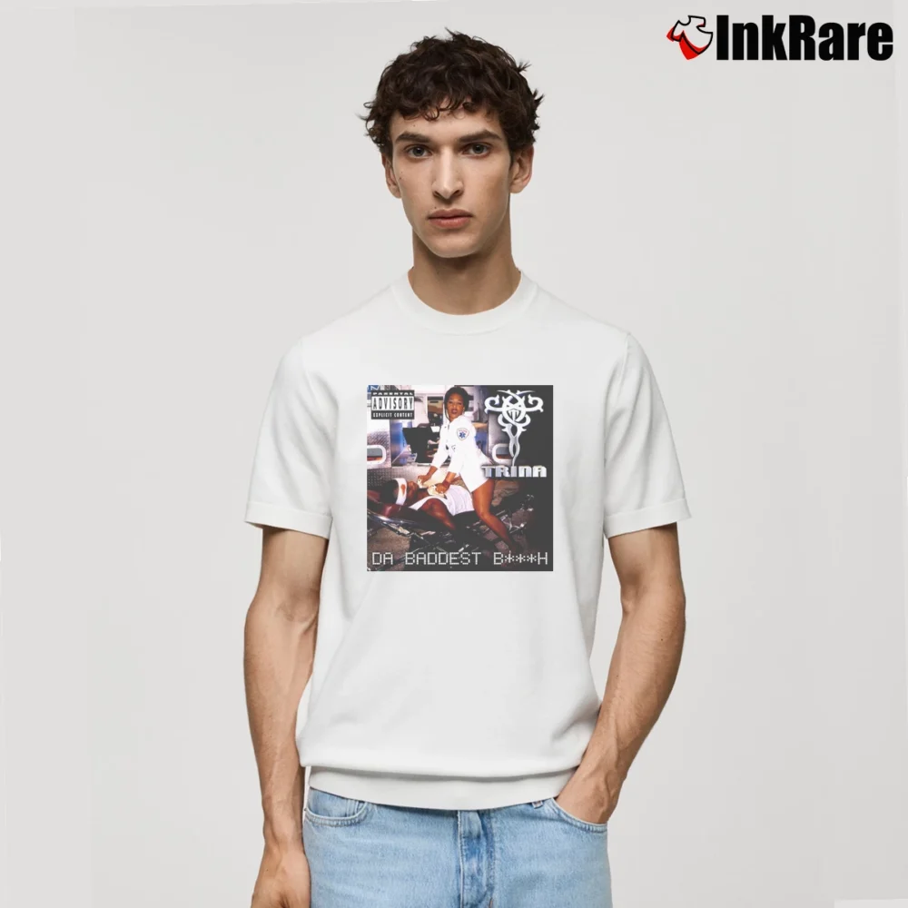 Men’s Trina Da Baddest Hip Hop Rap Classic T-Shirt in white | Soft, Breathable Everyday Wear