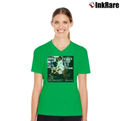 Women’s Trina Da Baddest Hip Hop Rap V-Neck Tee in irish green | Chic Neckline, Soft Texture