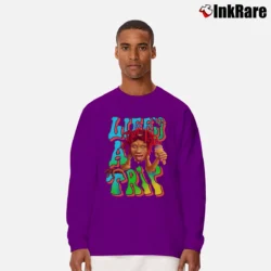 Men’s Trippie Redd Life Trip Rap Music Long-Sleeve Shirt in purple | Sleek, Lightweight, Year-Round Wear