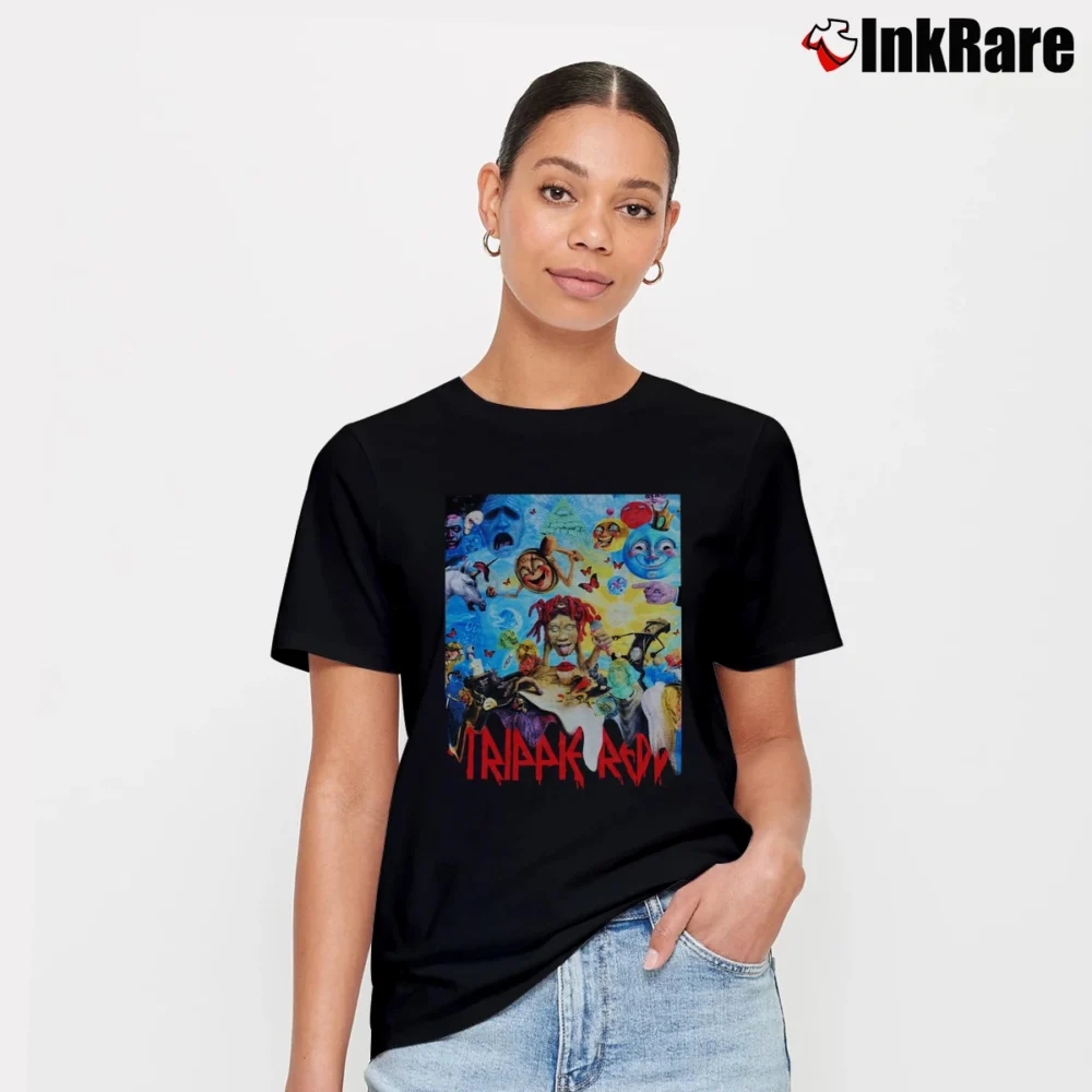 Women’s Trippie Redd Rap Artist Graphic Signature T-Shirt in black | Soft, Flattering Fit