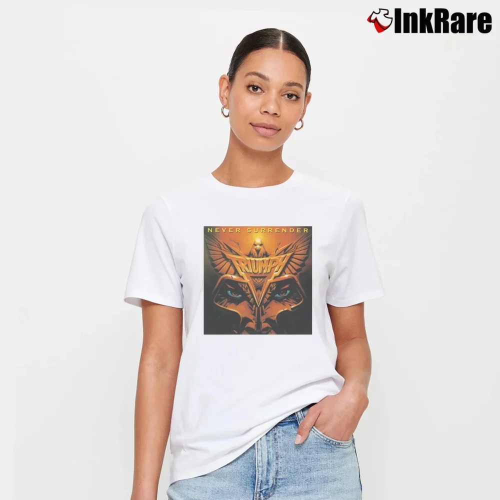 Women’s Triumph Band Music Graphic Signature T-Shirt in white | Soft, Flattering Fit