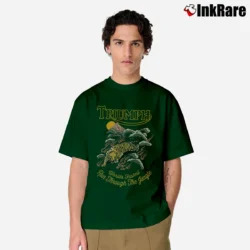 Men’s Triumph Tiger Jungle Burnout Classic T-Shirt in forest green | Soft, Breathable Everyday Wear