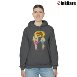 Women’s Trixie And Katya Drag Queen Cozy Hoodie in charcoal | Warm, Structured, Stylish
