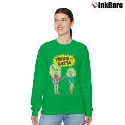 Women’s Trixie And Katya Drag Queen Relaxed Sweatshirt in irish green | Soft, Laid-Back Vibe