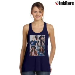 Women’s Troian Bellisario Collage Tank Top in navy | Lightweight, Movement-Friendly