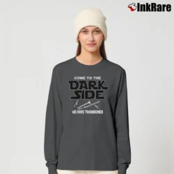 Women’s Trombone Come To The Dark Side Long-Sleeve Top in charcoal | Sleek, Versatile, All-Season